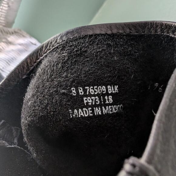 Frye Black Leather Slouchy Buckle Boots - Picture 5 of 8